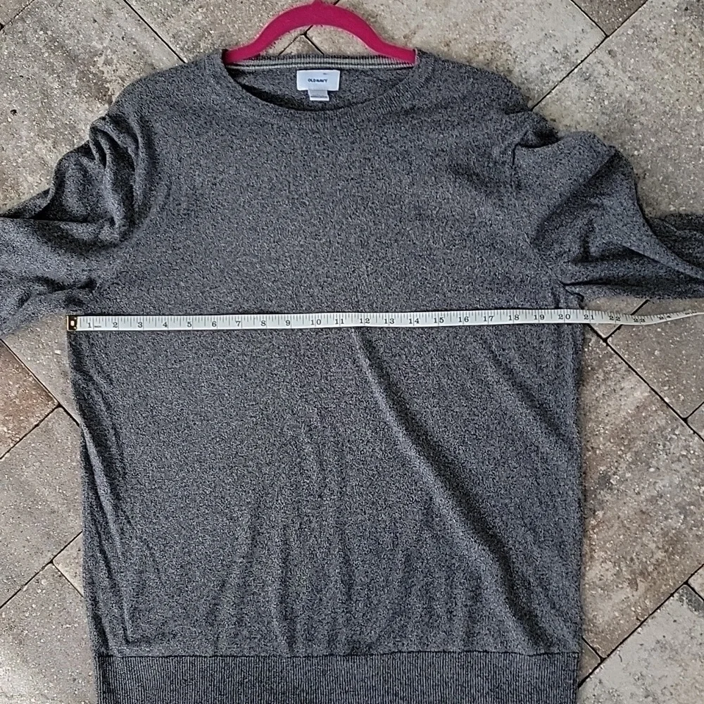 Old Navy Cotton Blend Sweater Sz L Neutral Basic Closet Staple - Picture 5 of 8